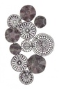 Decorazione parete metallo Cartagena cm 93 x 62