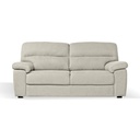 Divano Alenda 3 posti beige con piedini quadrati