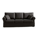 Divano Country 3 posti grigio soro 95 215 cm.