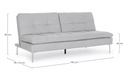 Divano Letto 3 Posti Leon Grigio Chiaro in tessuto L190 cm