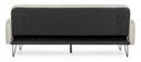 Divano Letto Bridjet Beige in tessuto reclinabile