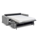 Divano Letto Prienz 3 Posti Moca Tortora  186 x 96 x 90 cm