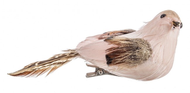 12x Decorazione Passerotto Nuvola Rosa