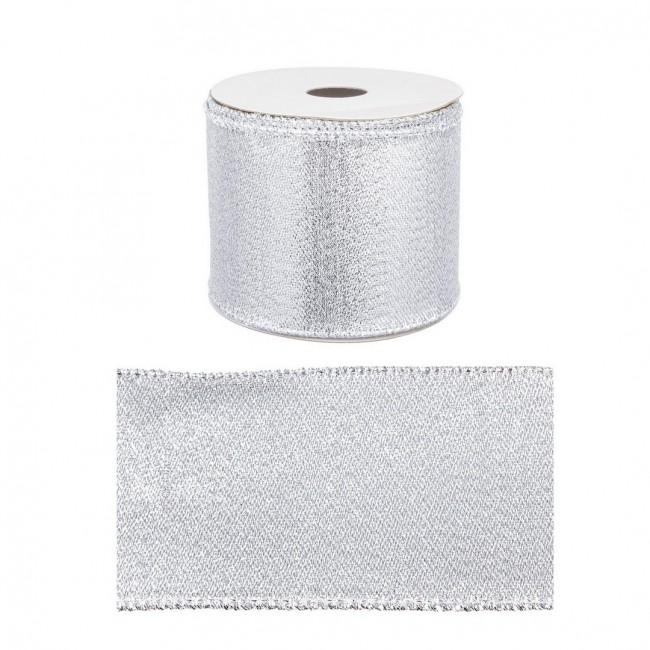 12x Nastro Noel Argento 4M Display12