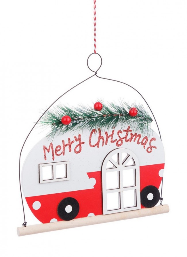 12x Pendaglio Cooper Roulotte Christmas