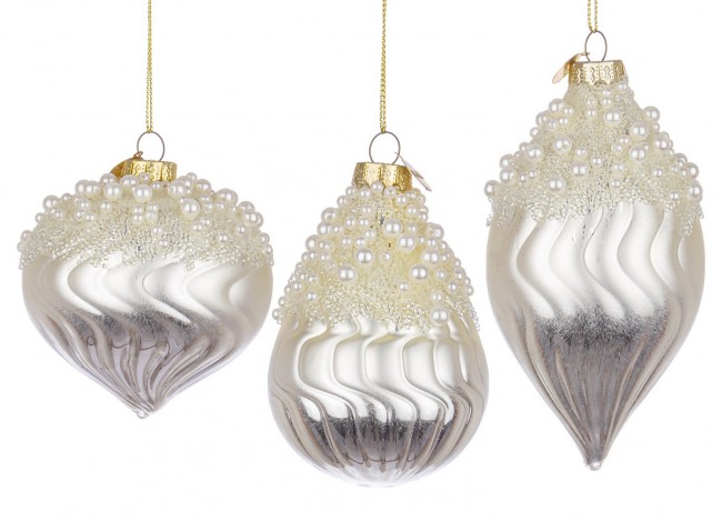 12x Pendaglio Vt Emotions Bianco Perl Ass3