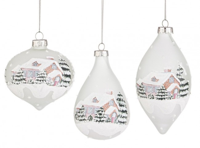 12x Pendaglio Vt Village Bianco Ass3