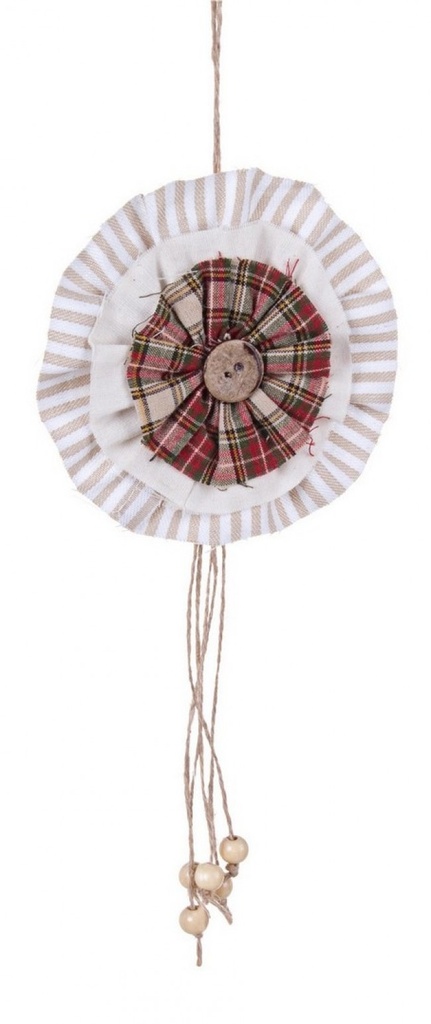 12x Pendaglio York Coccarda Righe S