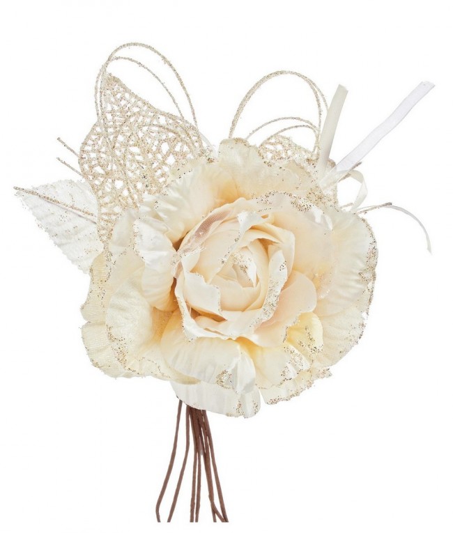 12x Pick Rosa Holly Avorio