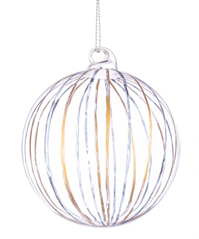 12x Sfera Vt Stripe Trasp Oro