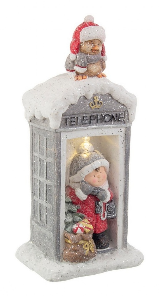 1x Cabina Telefonica Shiver Grigio C