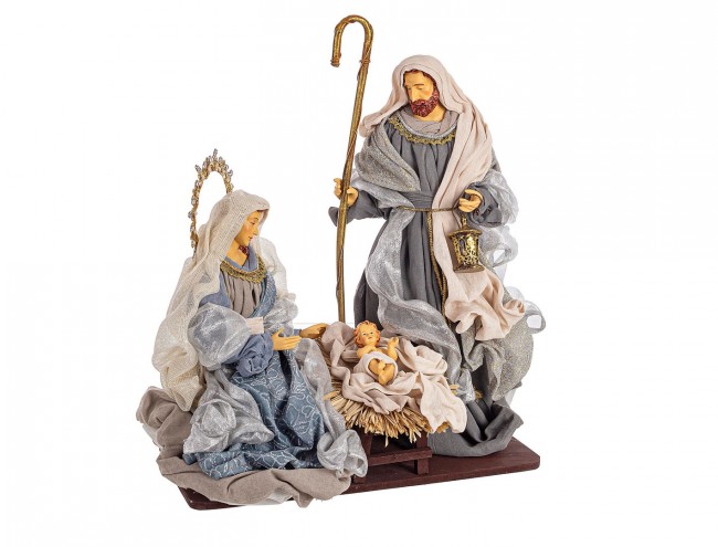 1x Sacra Famiglia Celeste Azzurro
