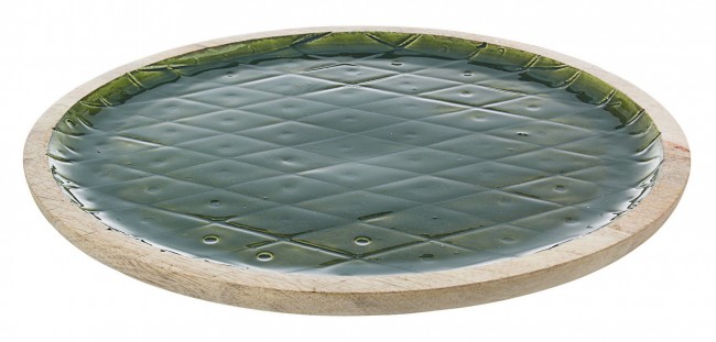2x Piatto Decorativo Mangus Verde