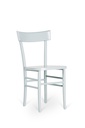 Set di 4 sedie in legno laccato, turchese e grigio chiaro, 48x39x80h cm