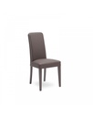 Set di 4 sedie in similpelle tortora, con struttura in legno, 59x46x99cm