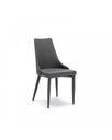 Set di 4 sedie in tessuto grigio con gambe antracite, 52x55x78,5 cm, struttura in metallo