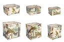 2x Set6 P.Oggetti Botanic Rett Blu