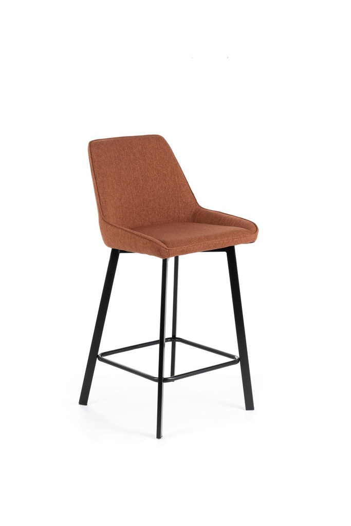Set dai 2 Sgabelli elegante in tessuto, 50cm x 44cm x 94cm, con gambe in metallo resistente