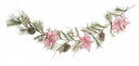 3x Boa Annabel Poinsettia Rosa H180