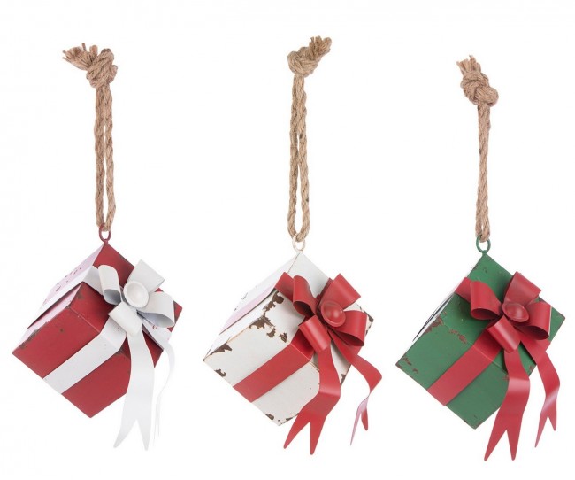 3x Pendaglio Grace Bell Met Pacco Regalo As