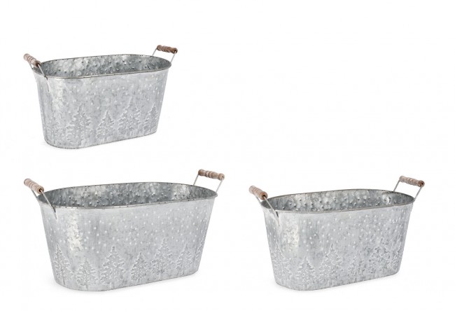3x Set3 C.Vaso Chilly Ov Argento