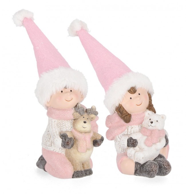 4x Decorazione Blanca Bimbi Rosa Ass2