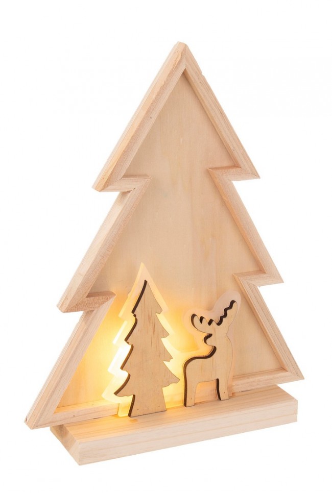 4x Decorazione Pino Flip Stand C