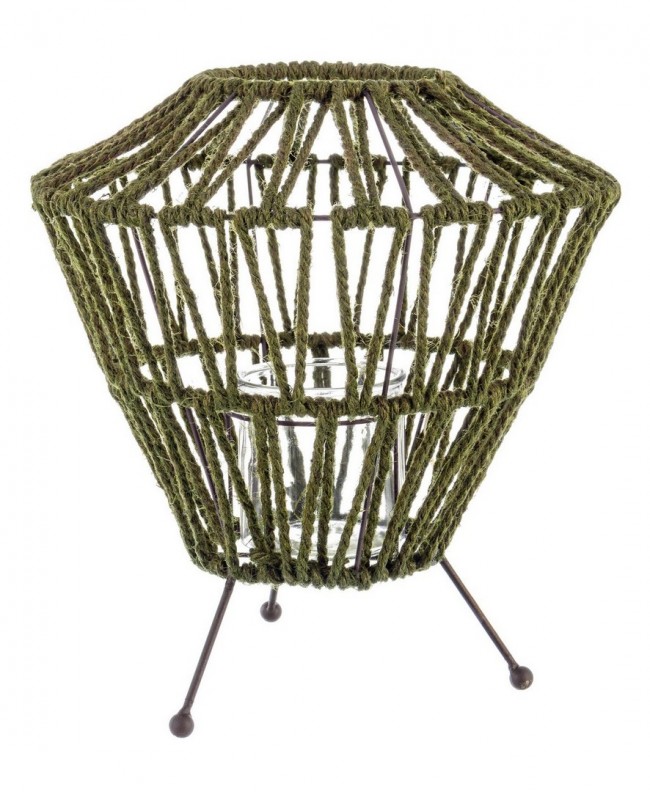 4x Lanterna Grass Treppiede Verde L