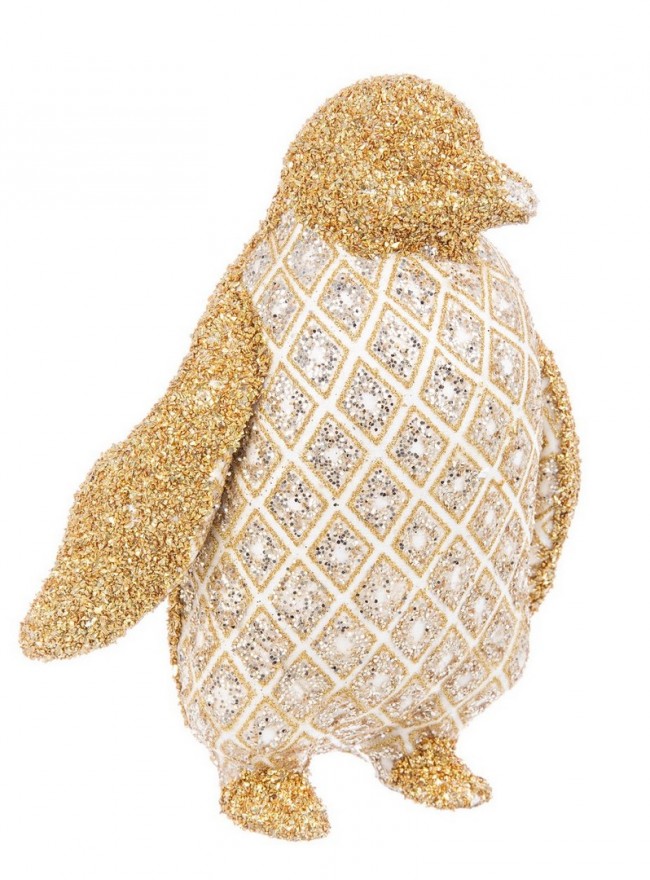 4x Pinguino Rombi Stand Oro