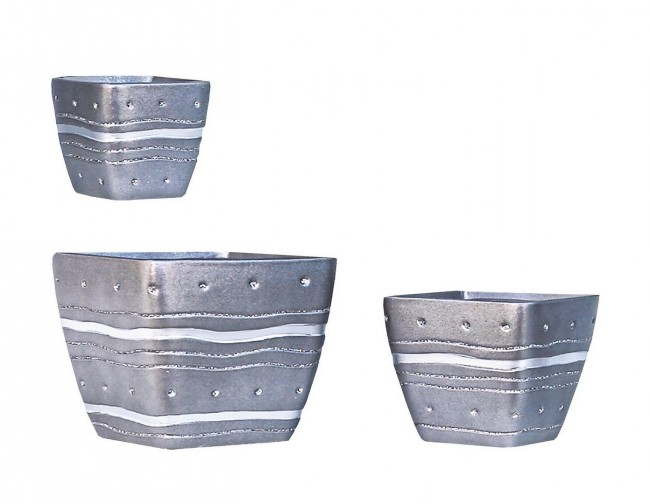 4x S-3 Vasi Grey Qu