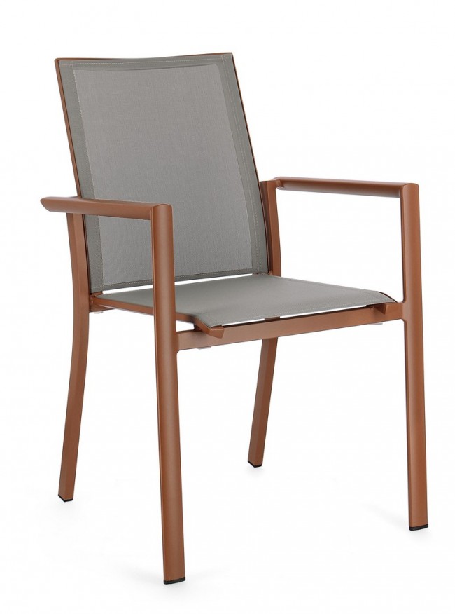 4x Sedia C-Br Konnor Terracotta