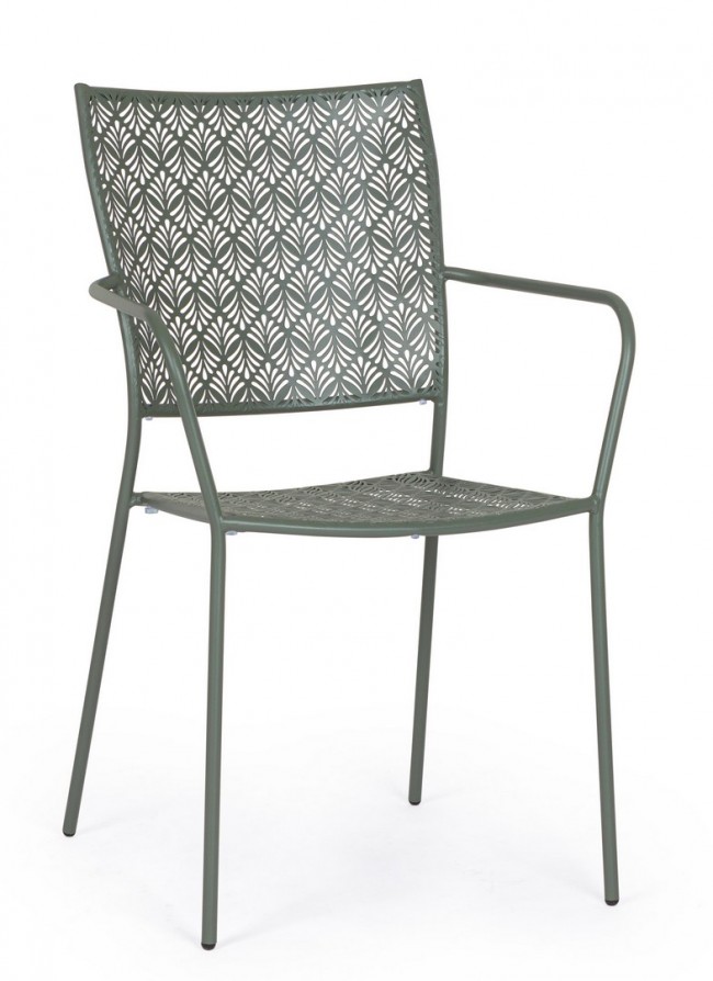 4x Sedia C-Br Lizette Dark Olive