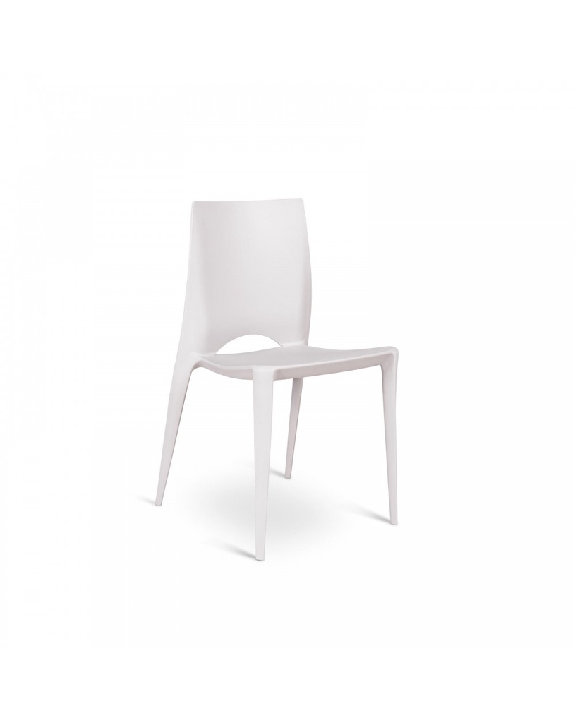 Set di 4 sedie in polipropilene grigio chiaro, 41cm x 44cm x 84cm
