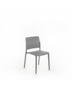 Set di 4 sedie in polipropilene grigio chiaro, 55cm x 52.5cm x 81cm