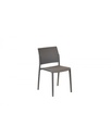 Set di 4 sedie in polipropilene, colore visone, dimensioni 55x52.5x81cm