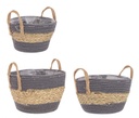 4x Set3 Cesta 2M Alyce To Grigio-Naturale