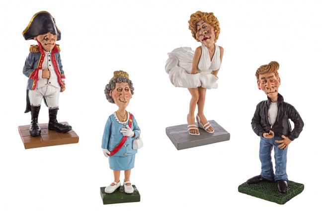 4x Statuetta Caricatura Star-1 Ass4