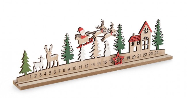 6x Calendario Avvento Lettie Lineare Nat