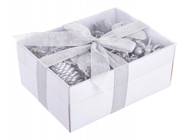 6x Conf Decorazioni Diana Argento Assortito