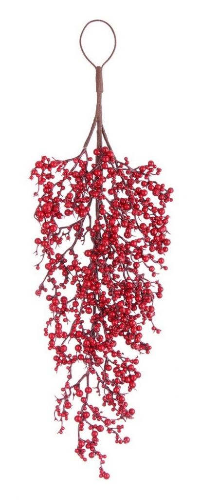 6x Decor. Delia Bacche Rosso Goccia