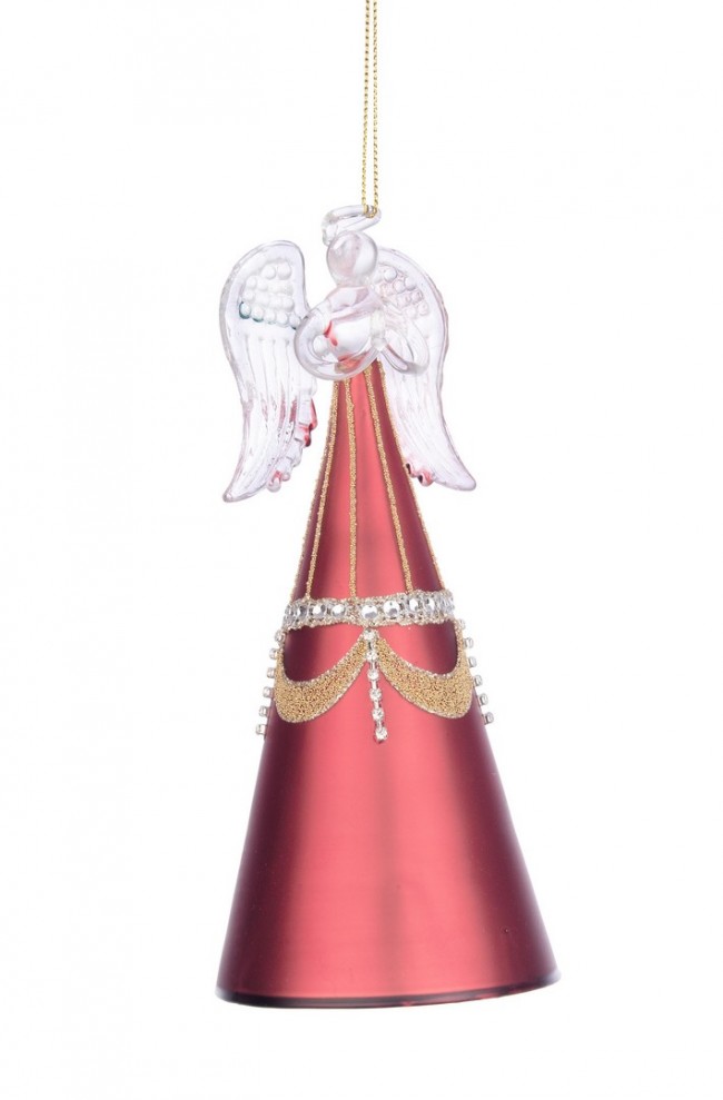 8x Pendaglio Vt Glyl Angelo Rosso