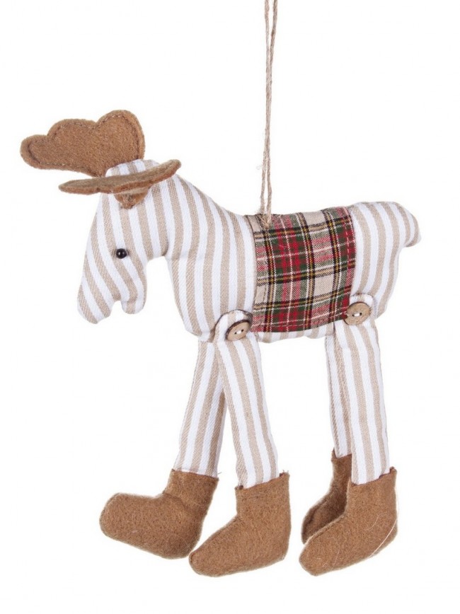 8x Pendaglio York Alce Righe