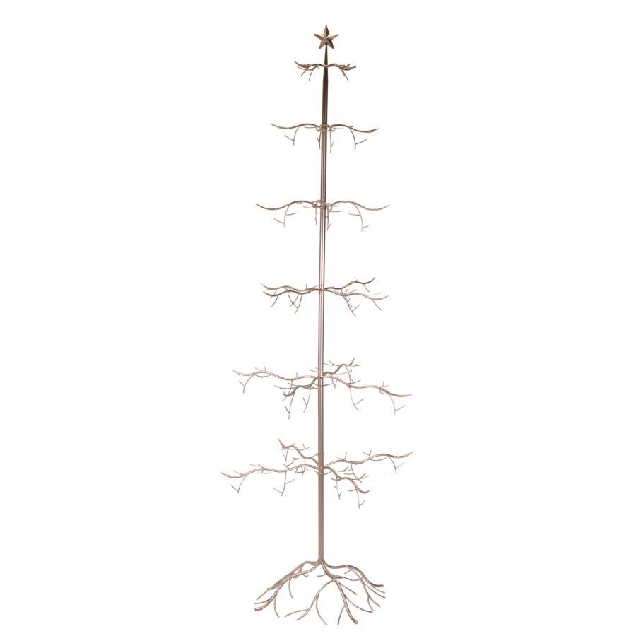 Albero espostitore in metallo rame 73x73x200 cm