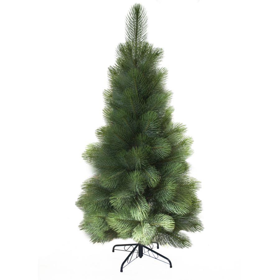 Albero verde con 135 rami, base in metallo - cmø135h240