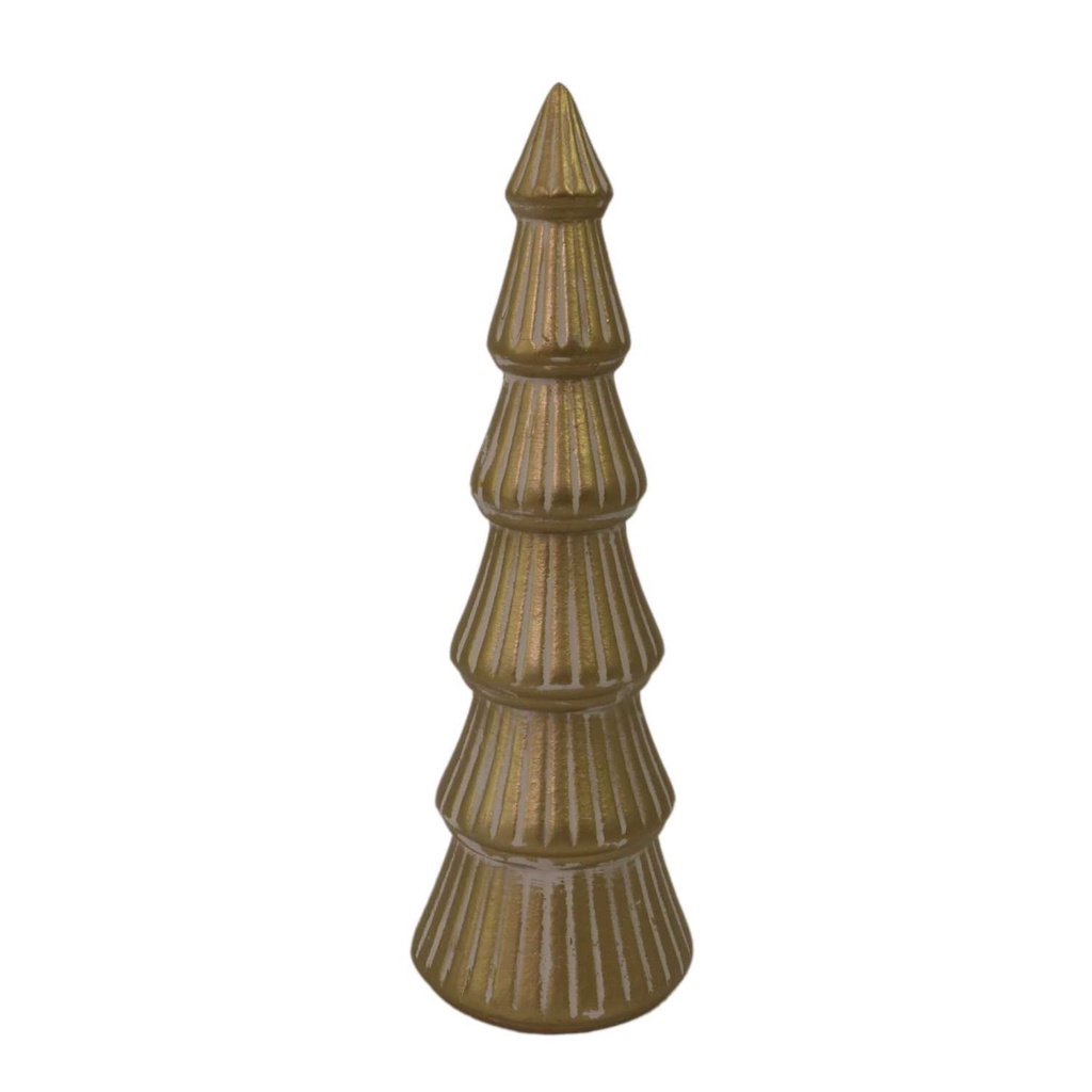 Albero in legno oro cm ø11h34