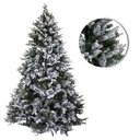 Albero Innevato Verde Monte Cristallo con 690 Rami - 108cm di Diametro e 150cm di Altezza