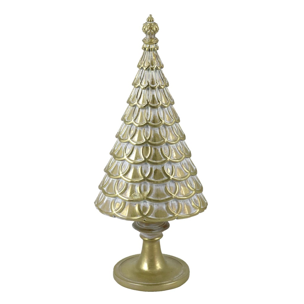 Albero in Resina Oro 11x10x32 cm
