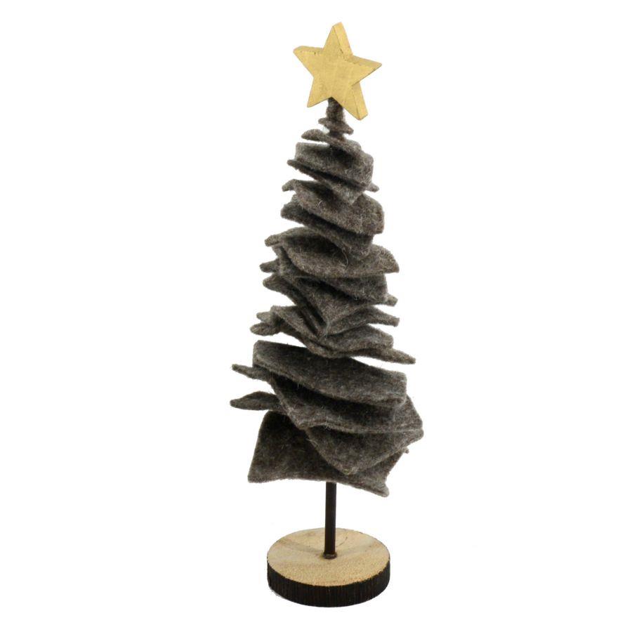 Albero tessuto marrone 20x20x53 cm