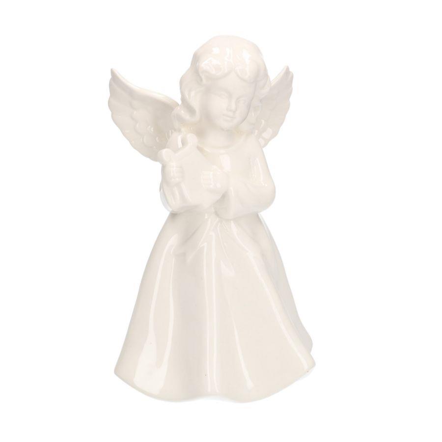 Angelo Ceramica Bianco con Lira 12x10x20,5 cm
