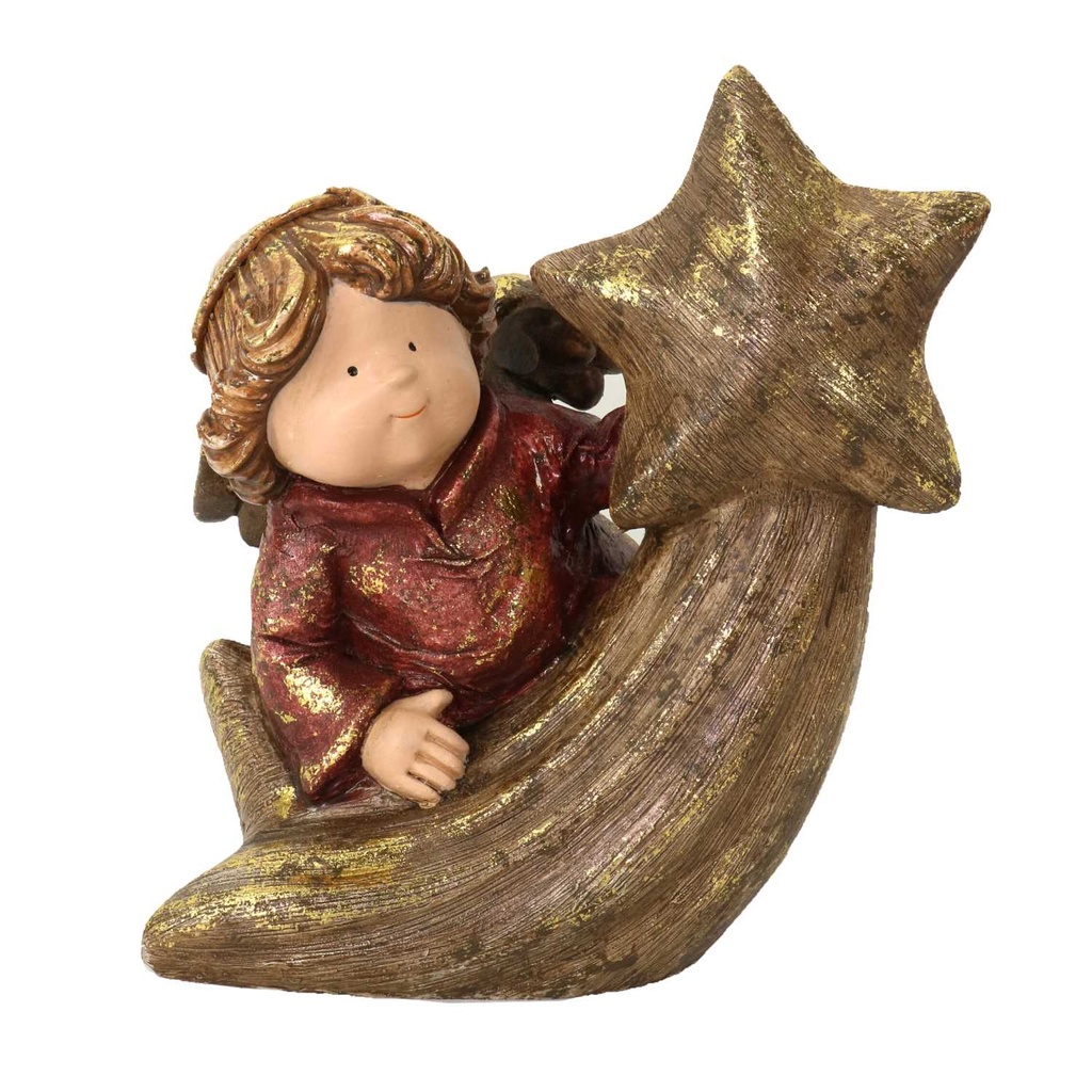 Angelo Resina su Stella Oro 18,5x13,5x22,5 cm